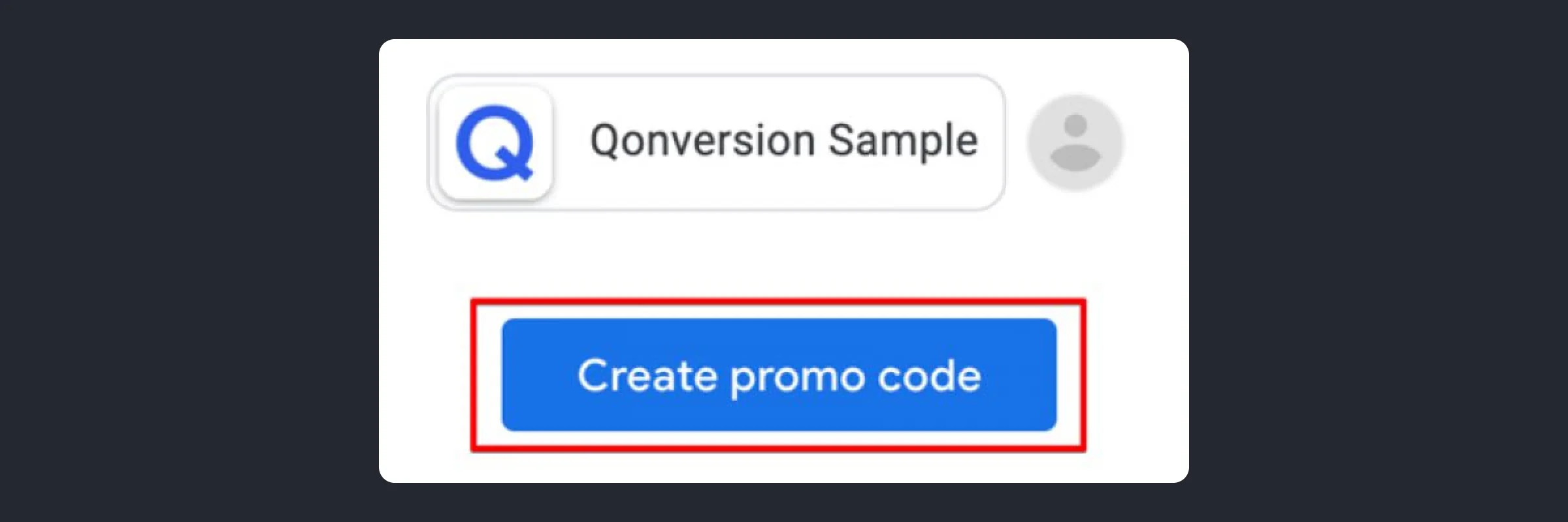 Create promo code