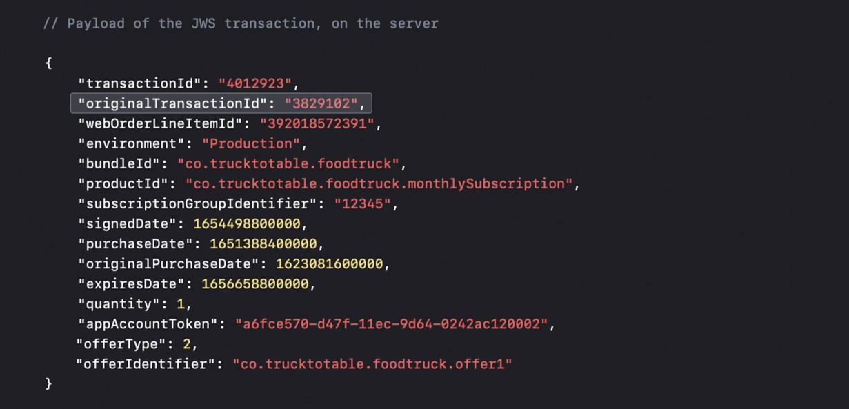 originalTransactionId in Storekit 2