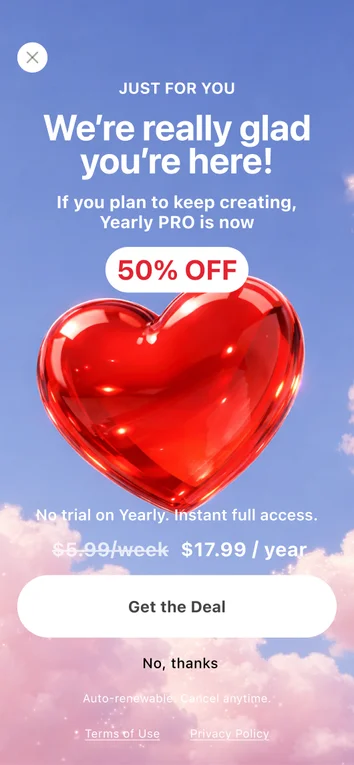 Final Chance - No-Code Builder example